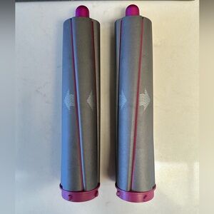 DYSON Brand 1.6” Airwrap Long Barrels - Fuschia/Nickel/Fushia Color